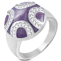 Nemesacél Divatgyűrű Cirkónia kövekkel Nemesacél Divatgyűrű Cirkónia kövekkel