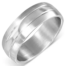 Nemesacél Matt Karikagyűrű