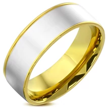 Nemesacél Gravírozható Karikagyűrű Aranyszínű Bevonattal Nemesacél Gravírozható Karikagyűrű Aranyszínű Bevonattal