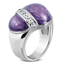 Nemesacél Divatgyűrű Cirkónia kövekkel Nemesacél Divatgyűrű Cirkónia kövekkel