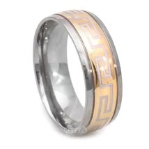 Aranyozott Titánium Karikagyűrű