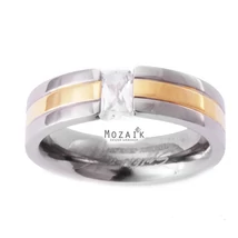 Aranyozott Titánium Karikagyűrű