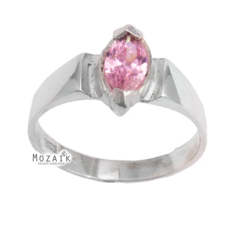 Ezüst Gyűrű Rózsaszín Cirkóniával