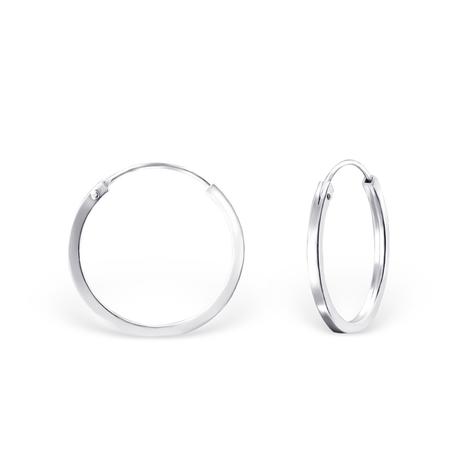 Sterling Ezüst Karikafülbevaló 20 mm