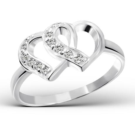 Elegáns Sterling Ezüst Gyűrű Cirkónia Kövekkel