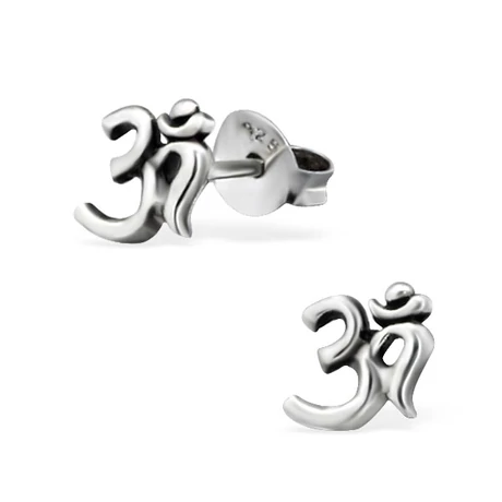 Sterling Ezüst "Ohm" Fülbevaló