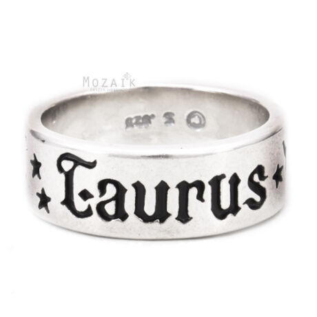Horoszkóp Ezüst Karikagyűrű – BIKA