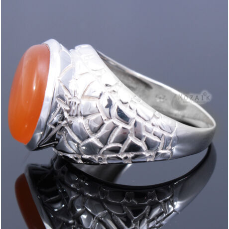 Sterling Ezüst Kaboson Gyűrű