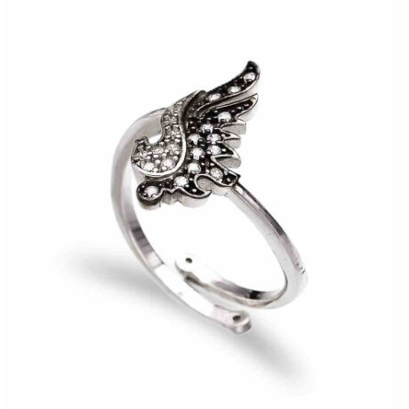 Sterling Ezüst Angyalszárny Gyűrű Állítható Pánttal