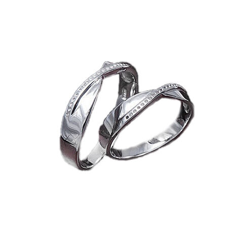 Sterling Ezüst Jegygyűrű