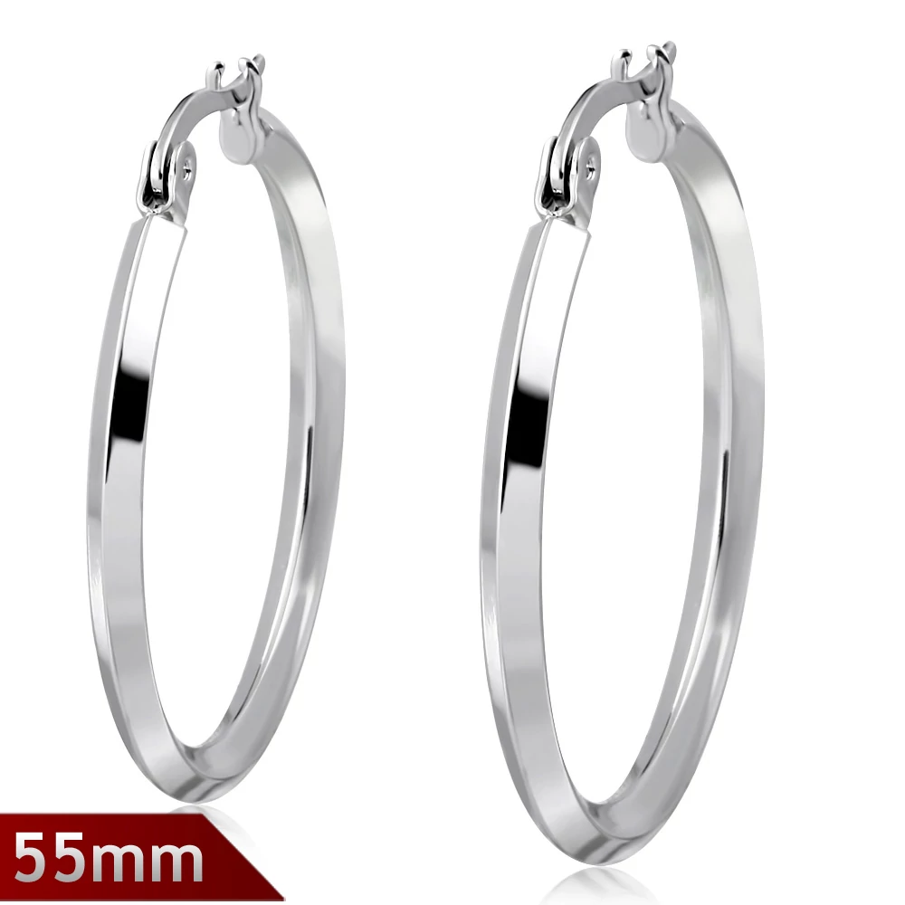 55 mm Nemesacél Karikafülbevaló